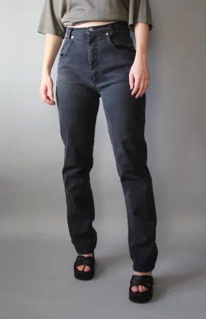 90s Black High-Waisted Denim - 25-29