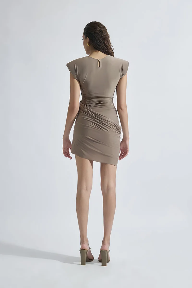AMY WALNUT MINI DRESS