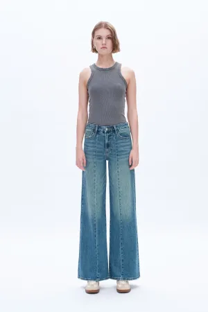 Aria High Rise Wide Leg Denim Jeans