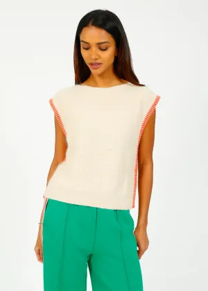 BR Diow Knitwear in Calcaire