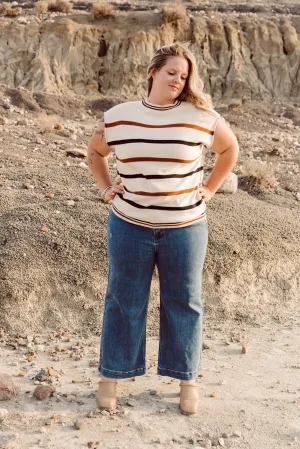 Cali Wide Leg Crop Jean Curvy
