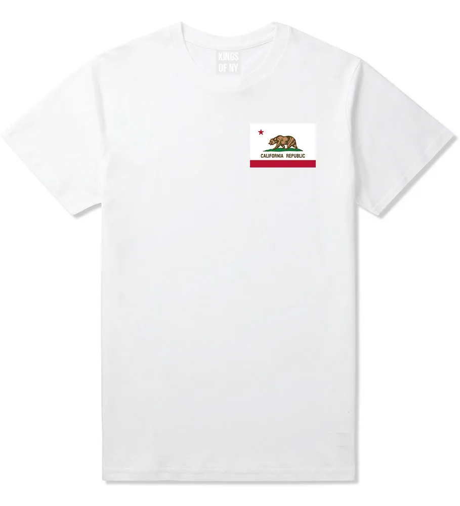 California State Flag CA Chest Mens T-Shirt