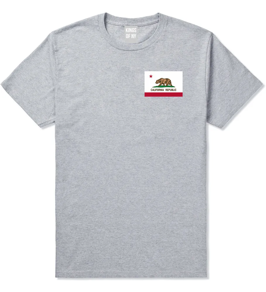 California State Flag CA Chest Mens T-Shirt