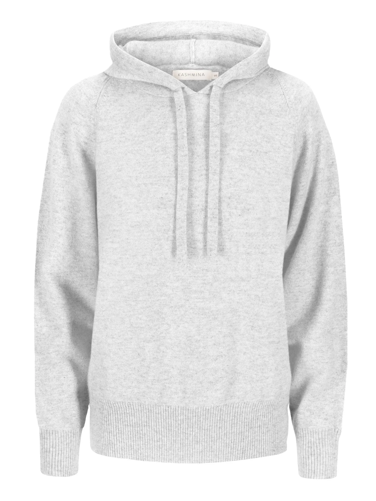Cashmere sweater "Lux Hoodie" - light grey