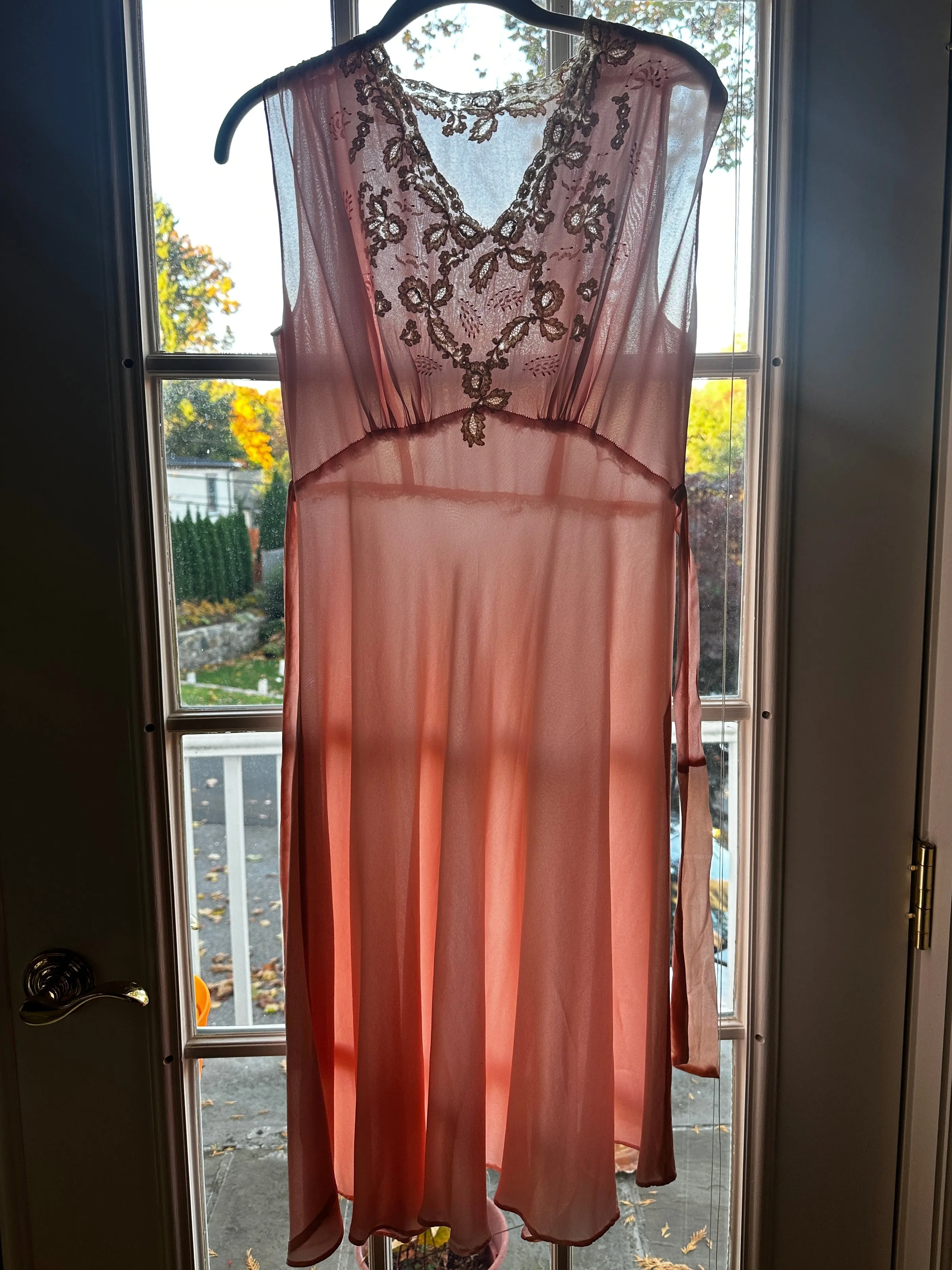 Chiffon Slip Dress - 40s