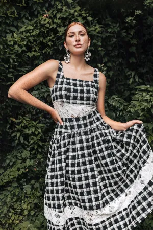 Dahlia Linen Jacquard Dress