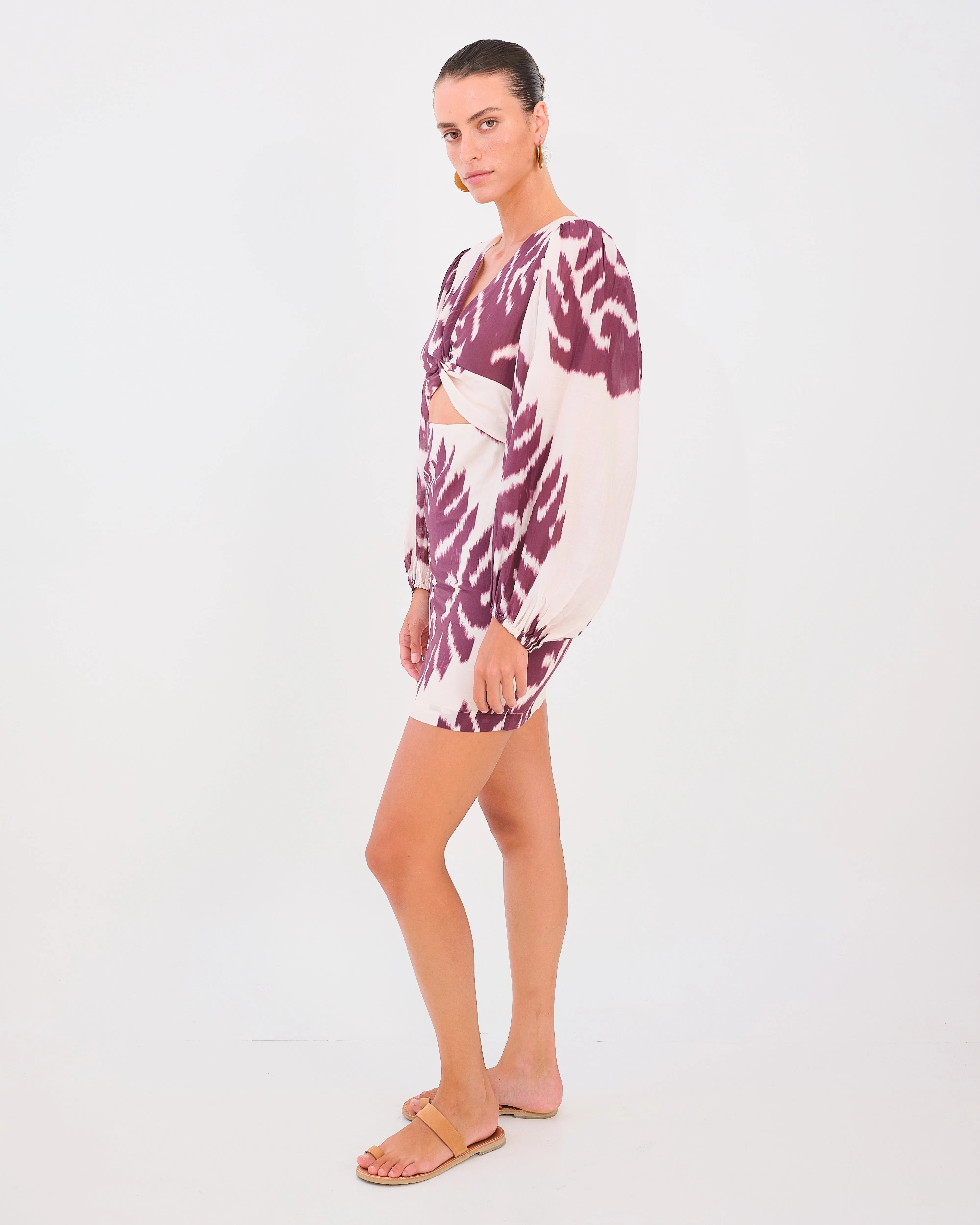 Diana Cut-Out Dress - Leaf by Desert Queen