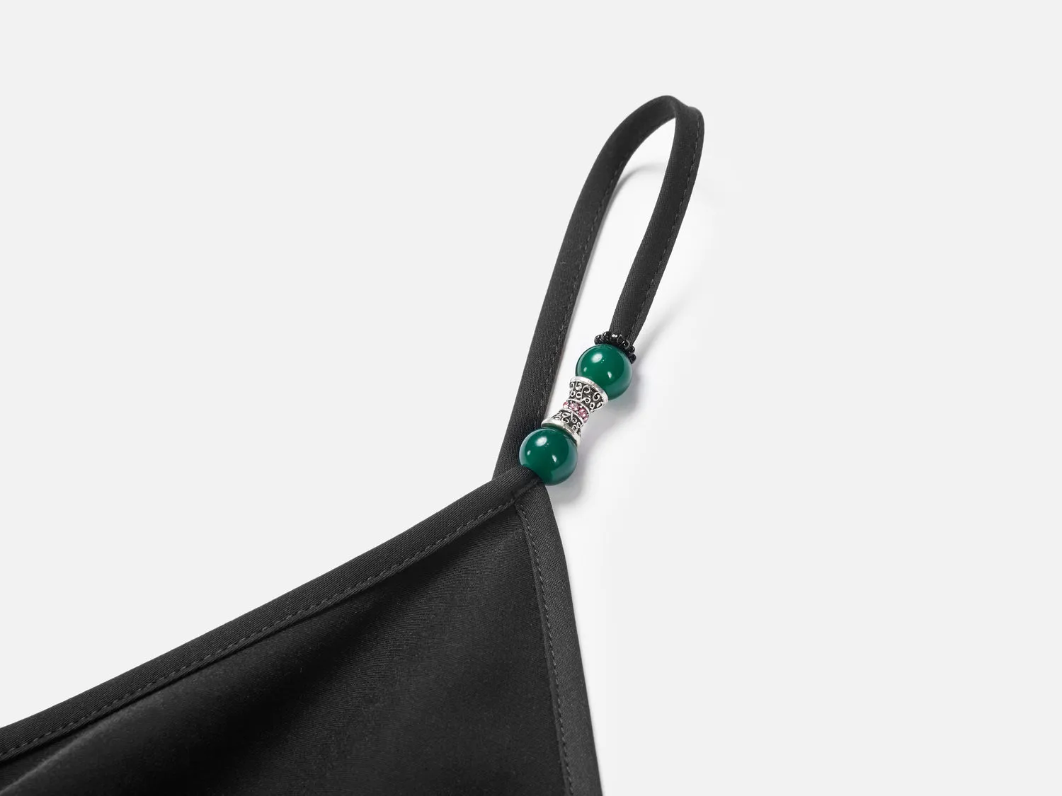 EP YAYING Black Suspenders Dress