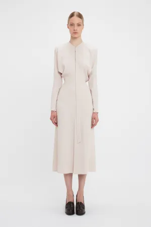 Exclusive Keyhole Dolman Midi Dress In Primrose