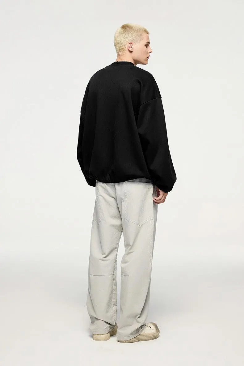 Flame Ribcage Graphic Oversized Sweatshirt – Trendy streetwear fashion