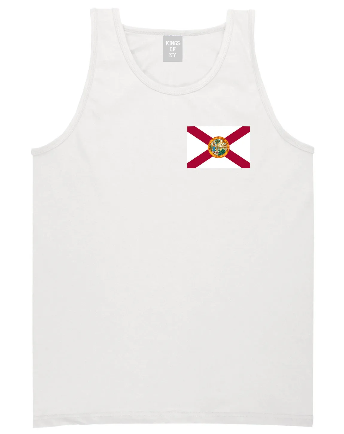 Florida State Flag FL Chest Mens Tank Top T-Shirt