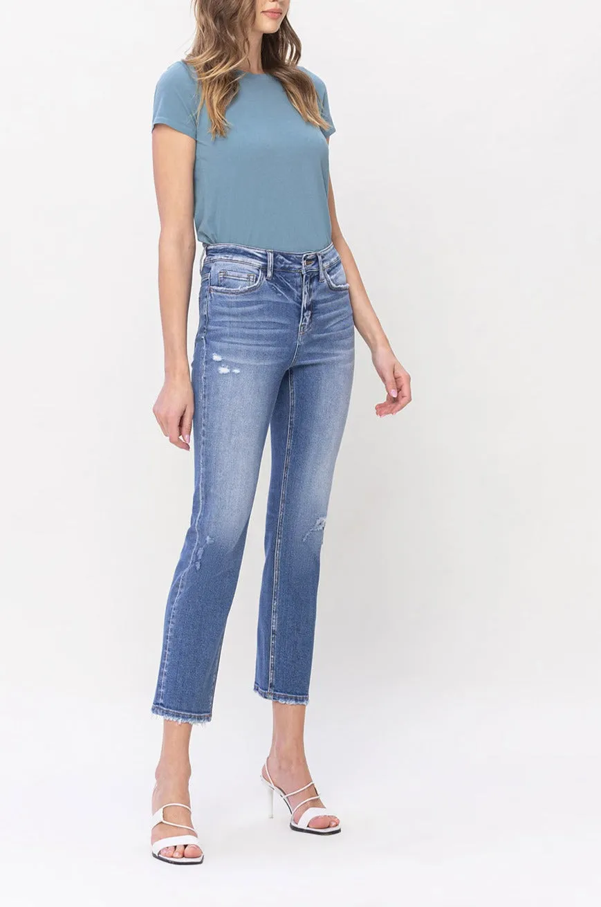 Flying Monkey - Excellent - High Rise Slim Straight Jeans - F5213
