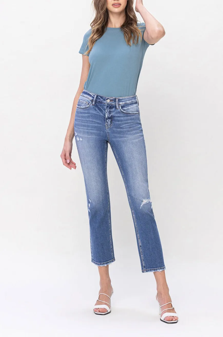 Flying Monkey - Excellent - High Rise Slim Straight Jeans - F5213