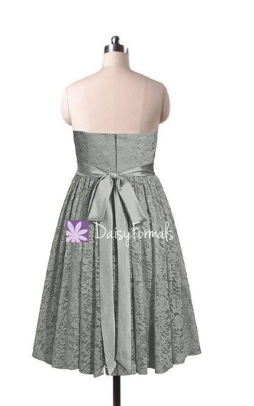 Glamorous Lace Party Dress Short Sweetheart Byzantium Party Dress Formal Dress (BM2351)