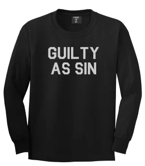 Guilty As Sin Mens Long Sleeve T-Shirt