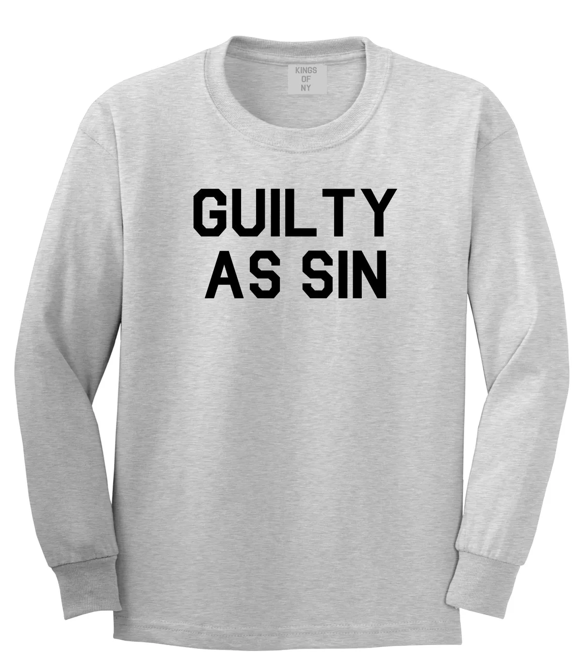 Guilty As Sin Mens Long Sleeve T-Shirt