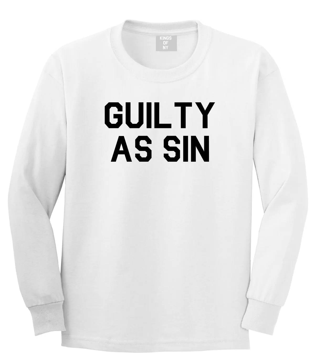 Guilty As Sin Mens Long Sleeve T-Shirt