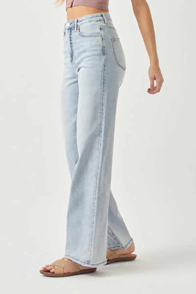 High Rise Wide Leg Jean