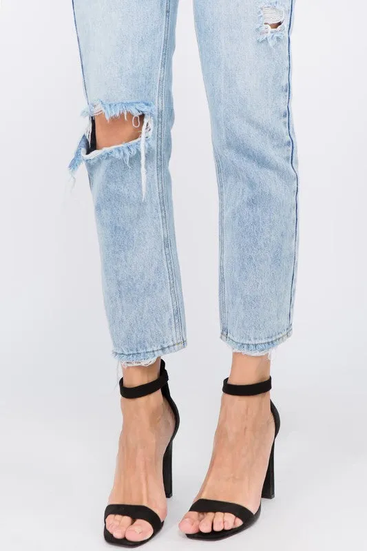 High-Waisted Boyfriend Jean