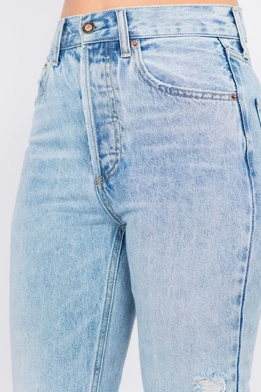 High-Waisted Boyfriend Jean