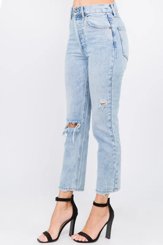 High-Waisted Boyfriend Jean