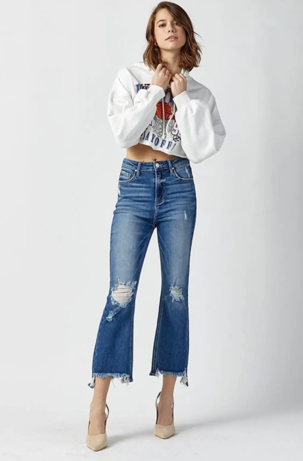 Hillary Dark Wash High Rise Jeans