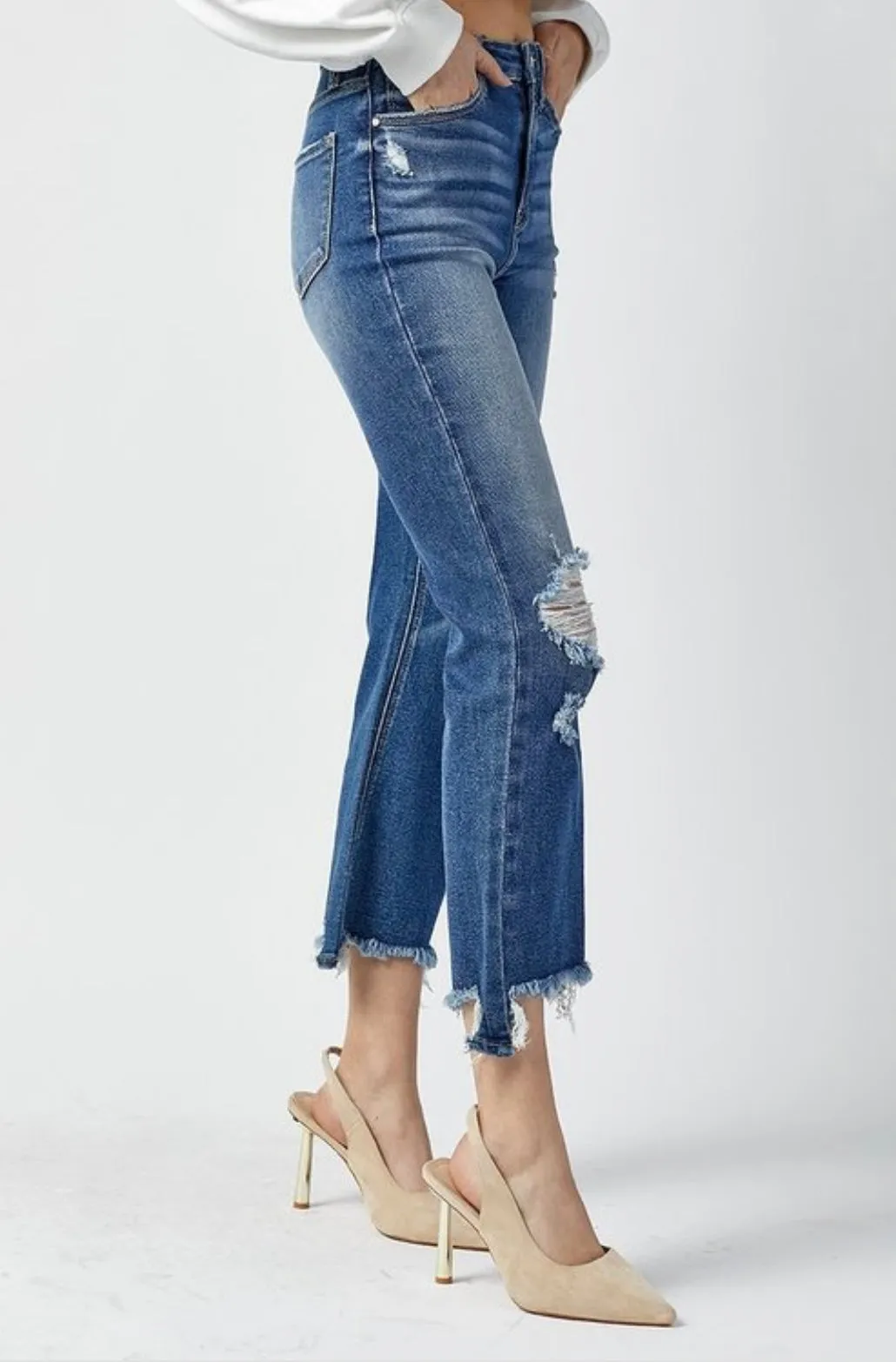 Hillary Dark Wash High Rise Jeans