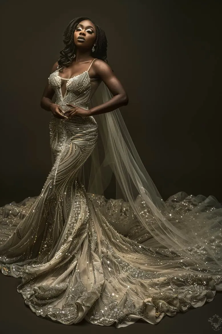Honey  Exquisite White Mermaid Gown  Wedding Dress