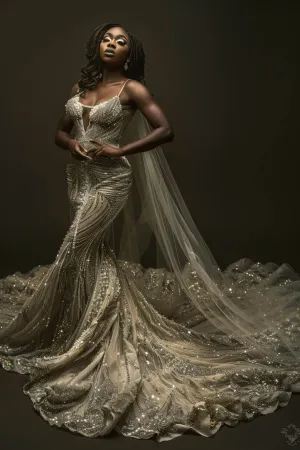 Honey  Exquisite White Mermaid Gown  Wedding Dress