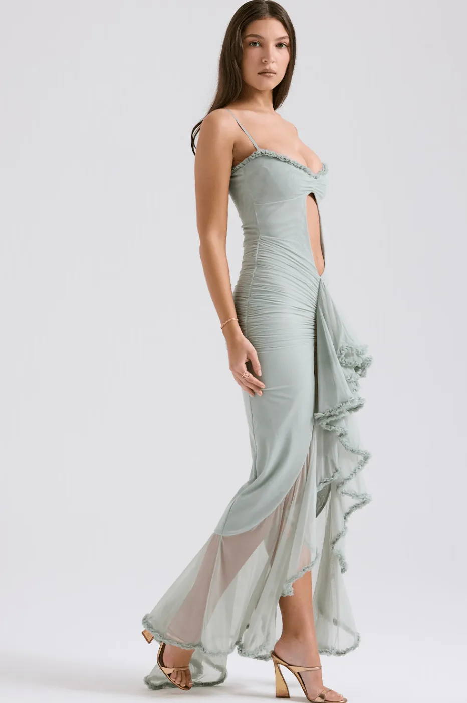 House of CB - Gabriella Dress in Pistachio