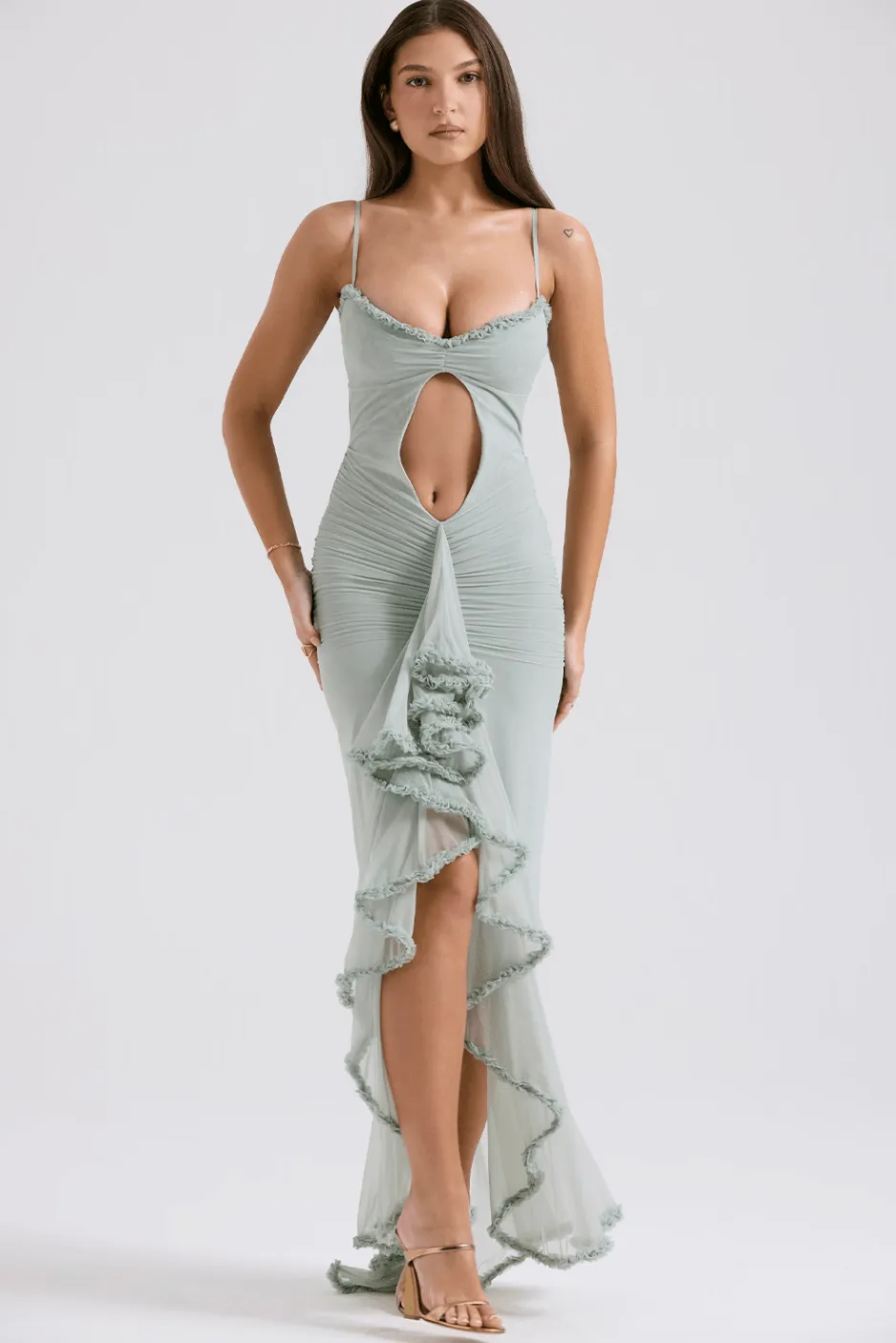 House of CB - Gabriella Dress in Pistachio