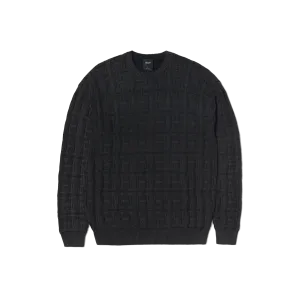 Interlaced Jacquard Overdyed Crew