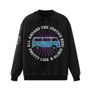 Justice Bus Distressed Hoodie