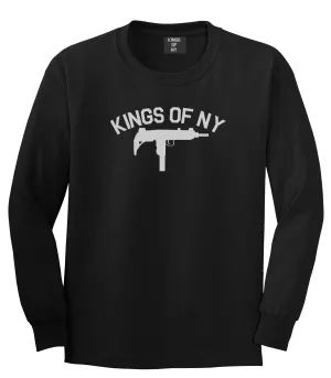 Kings Of NY UZI GUN Logo Mens Long Sleeve T-Shirt