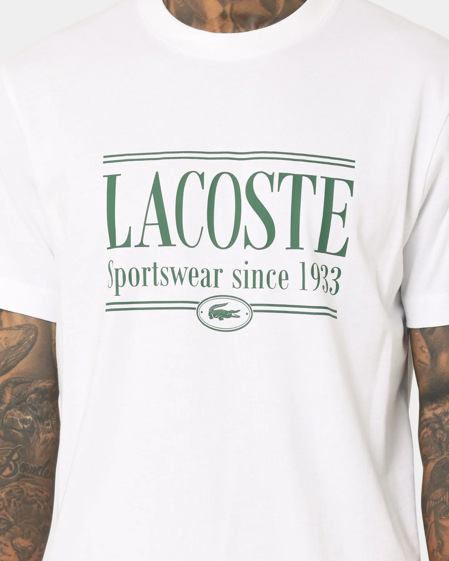 Lacoste Graphic Logo T-Shirt White