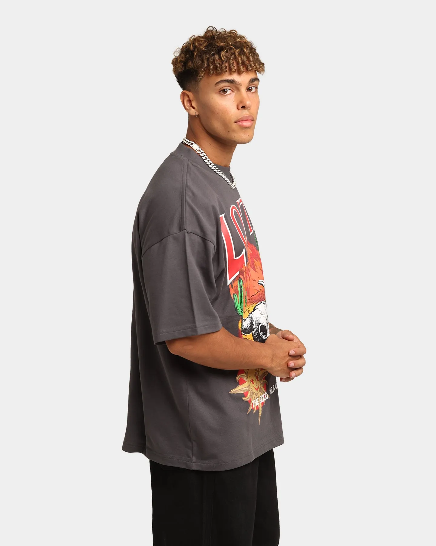 Loiter Rodeo Short Sleeve T-Shirt Charcoal