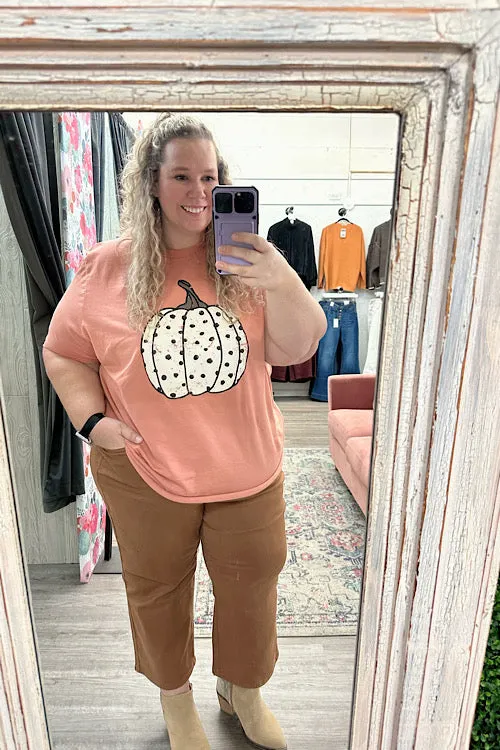 Maple - Tummy Control Dyed Wide Crop - Camel