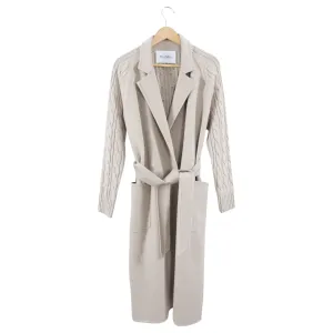 Max Mara Light Beige Hello Wool and Cashmere combo Coat - M (6/8)