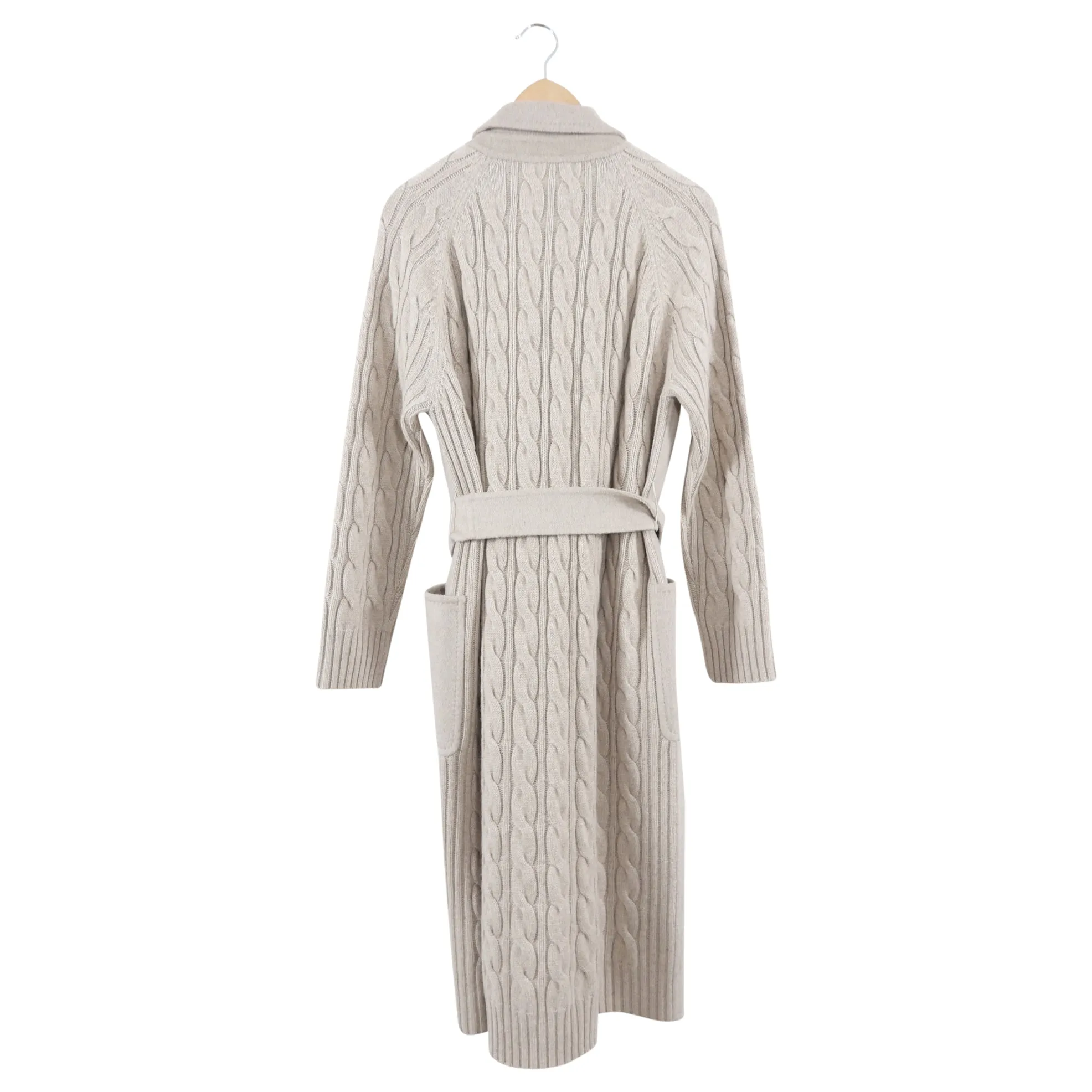 Max Mara Light Beige Hello Wool and Cashmere combo Coat - M (6/8)