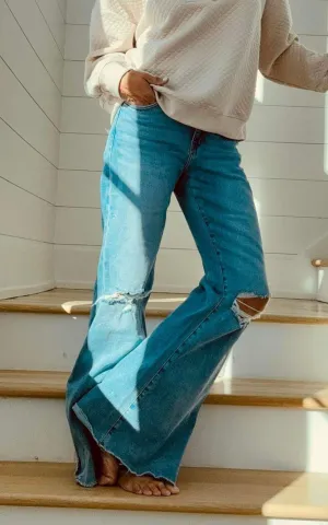 MICA | The Bethany High Rise Super Wide Denim Jeans *