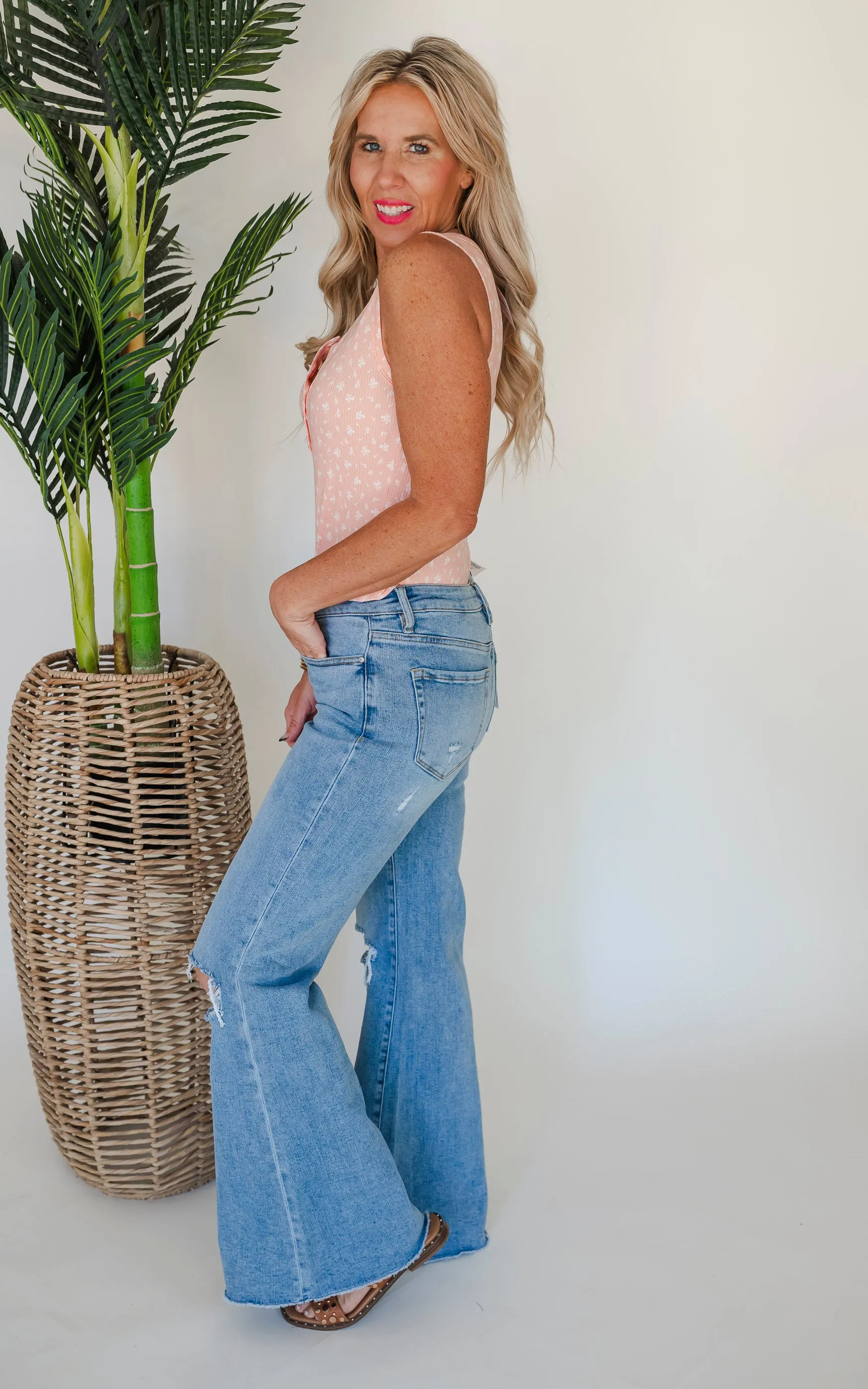 MICA | The Bethany High Rise Super Wide Denim Jeans *
