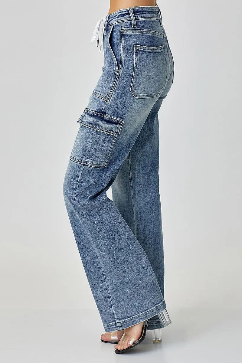 Mid rise Cargo Jeans