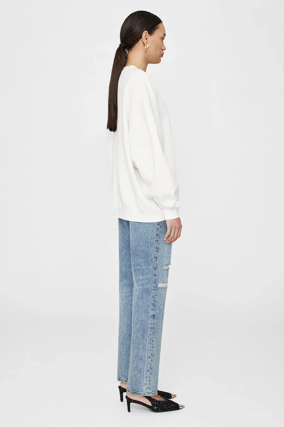 Miles Sweatshirt Letterman- Off White