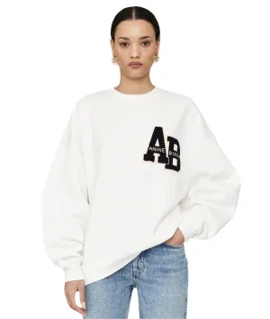 Miles Sweatshirt Letterman- Off White