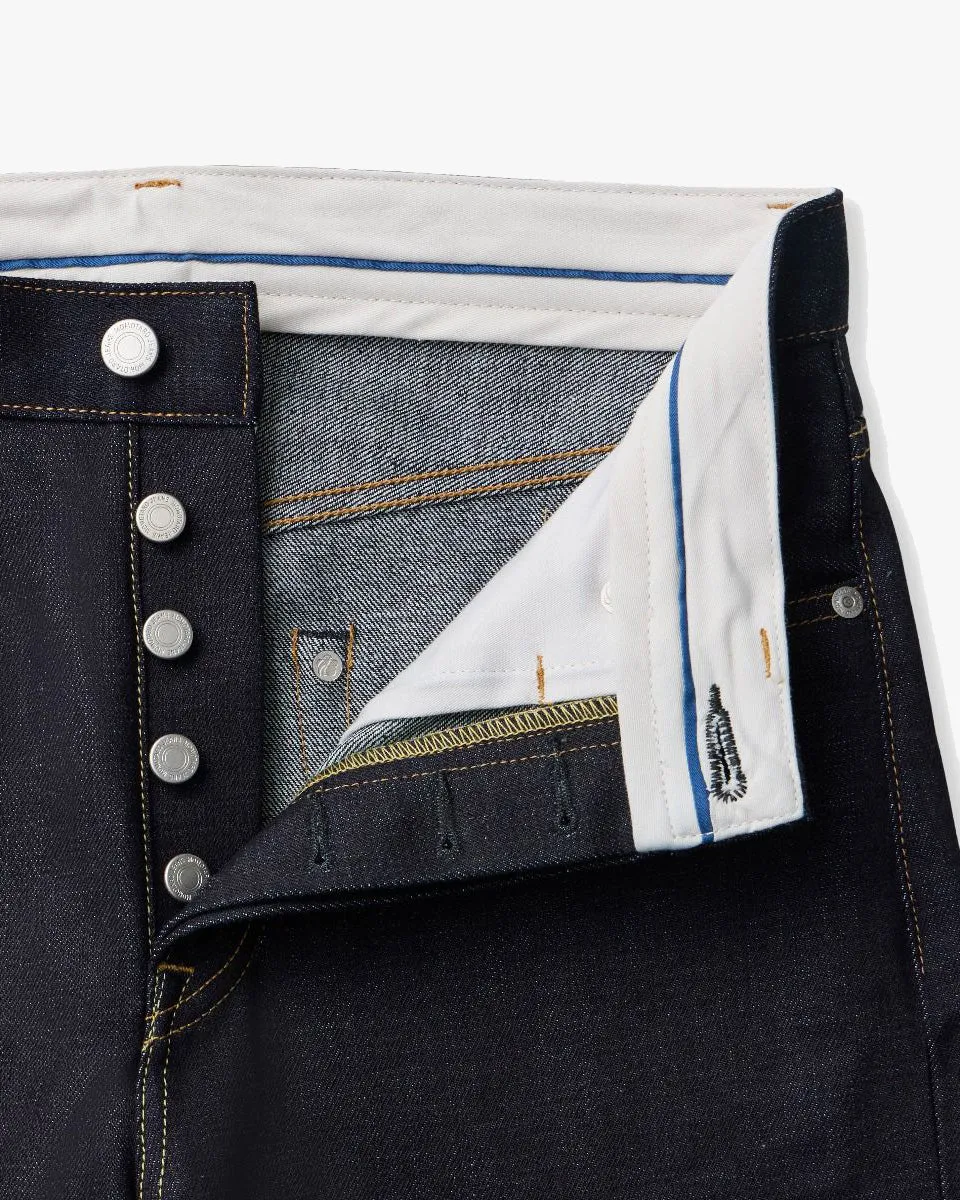 Momotaro Jeans #200 Standard Tapered Fit Mens Jeans - 14.7oz Zimbabwe Cotton Selvedge Denim / Button