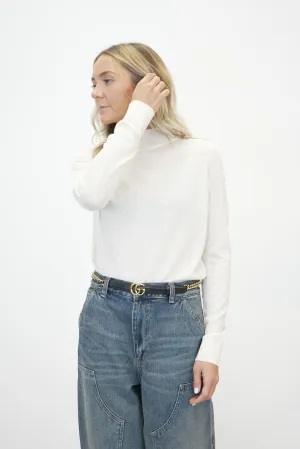 MONIQUE LONG SLEEVE SWEATER IN IVORY