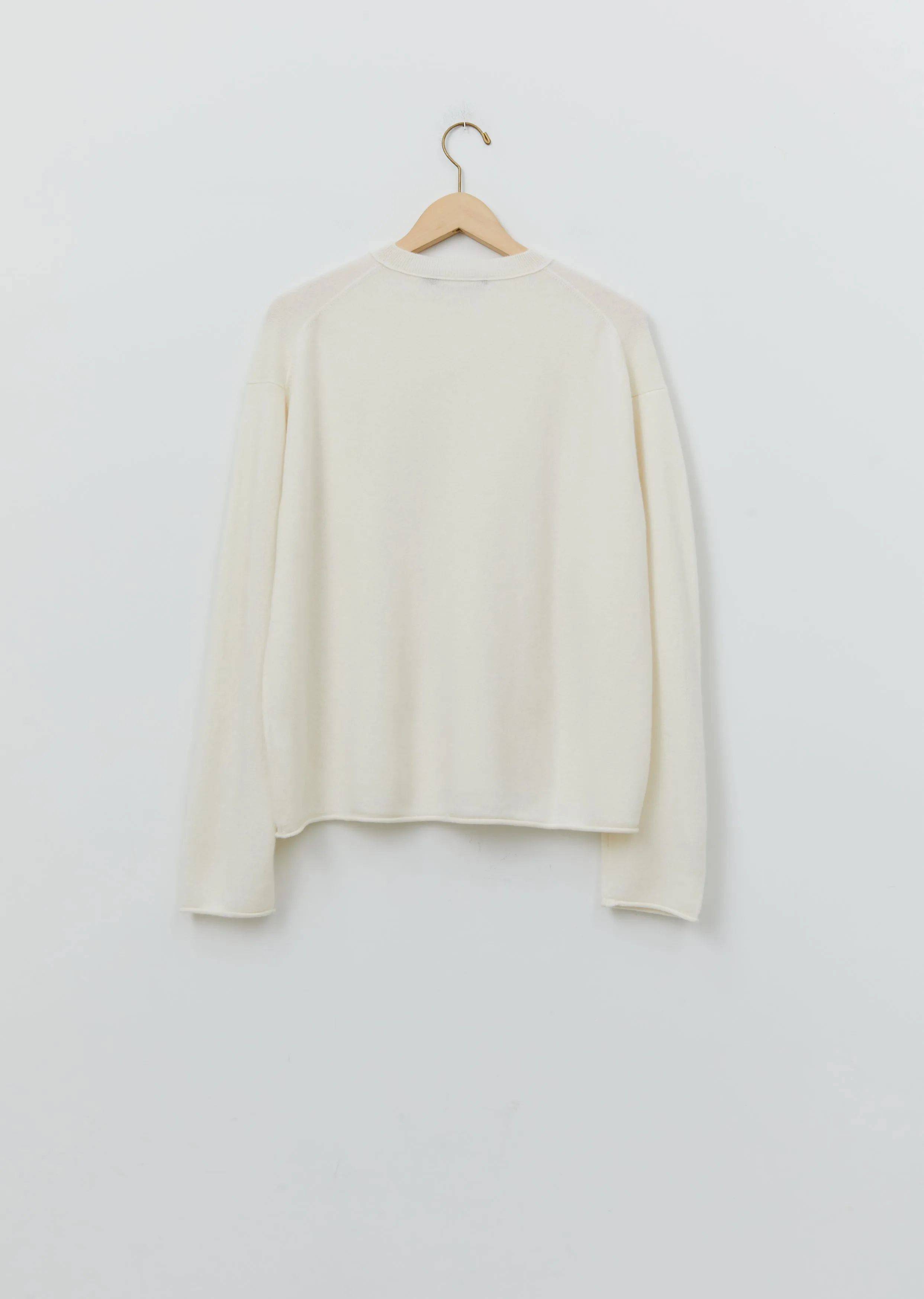 Munch Cashmere Crewneck Sweater — Off White