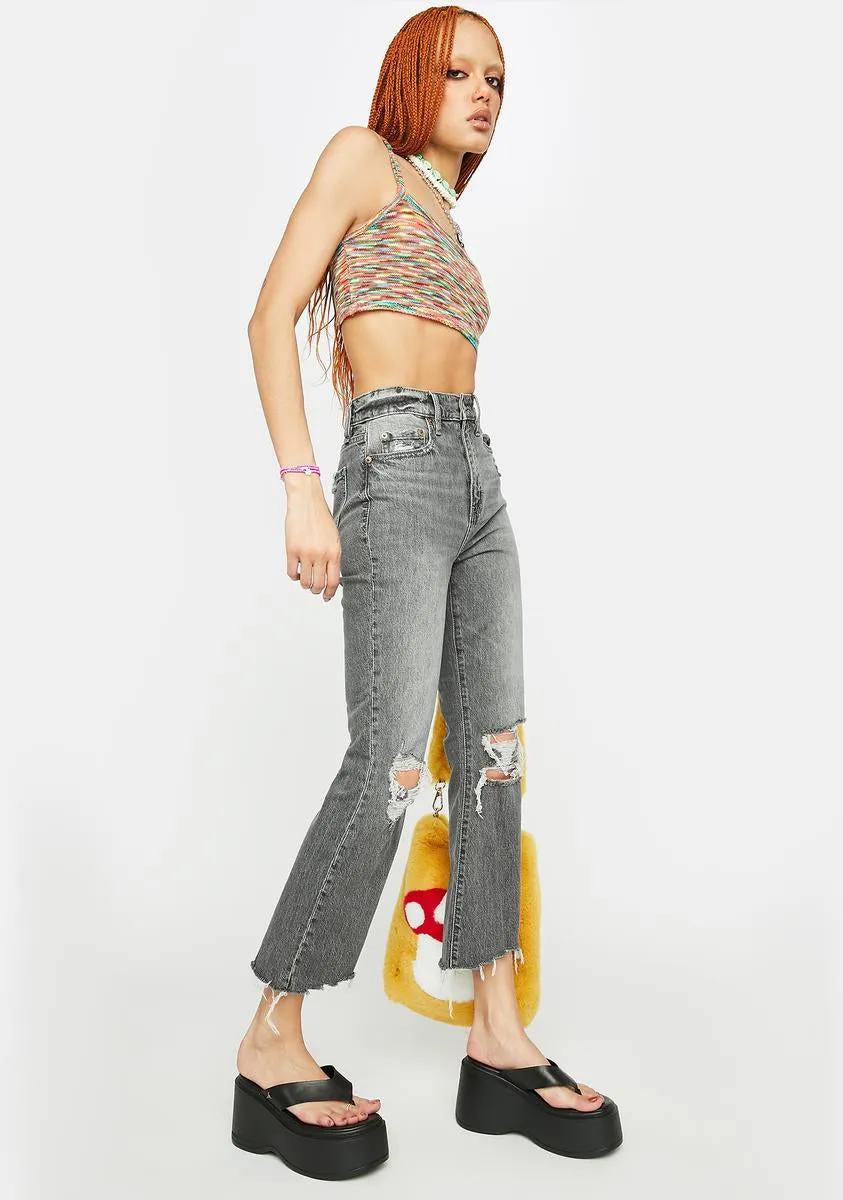 On The Rocks Shy Girl High Rise Crop Jeans