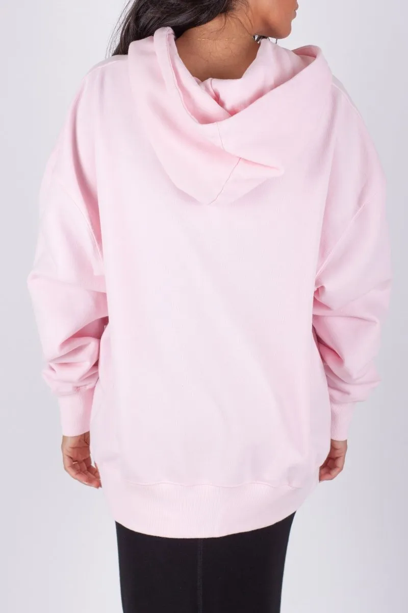 OVERSIZED SWEATSHIRT HOODIE (LIGHT PINK)