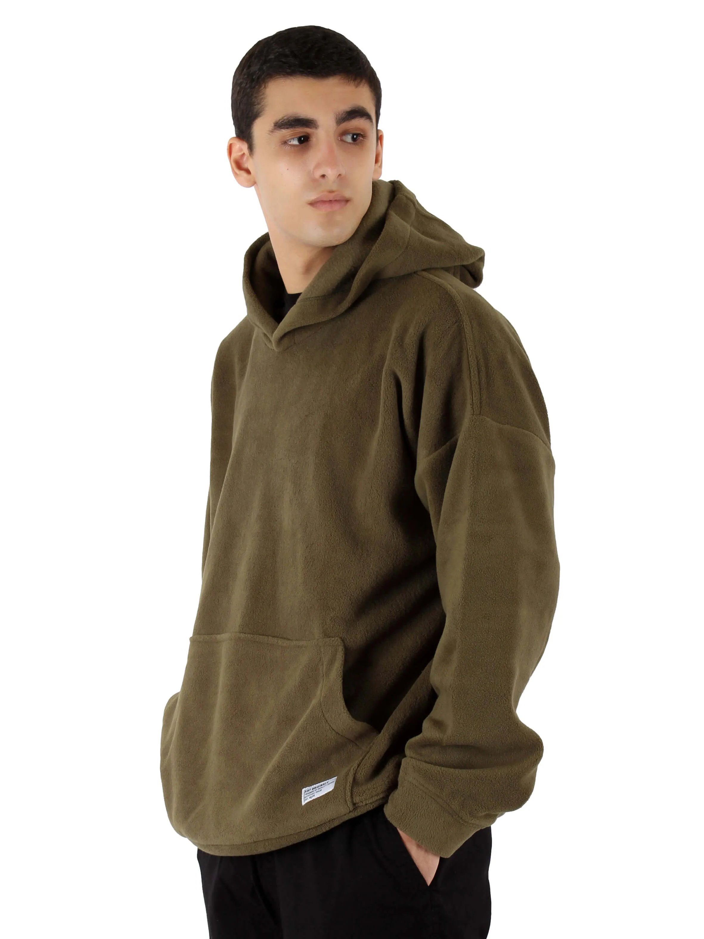 Polar Fleece Hoodie Oversized Tree Top - Men